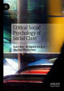 Critical Social Psychology of Social Class