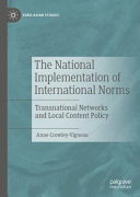 The National Implementation of International Norms