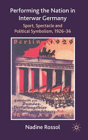 Performing the Nation in Interwar Germany