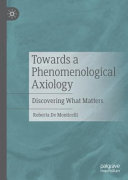 Towards a Phenomenological Axiology