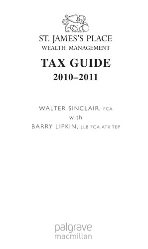 St. James's Place tax guide 2010-2011