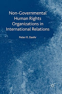 Non-Governmental Human Rights Organizations in International Relations